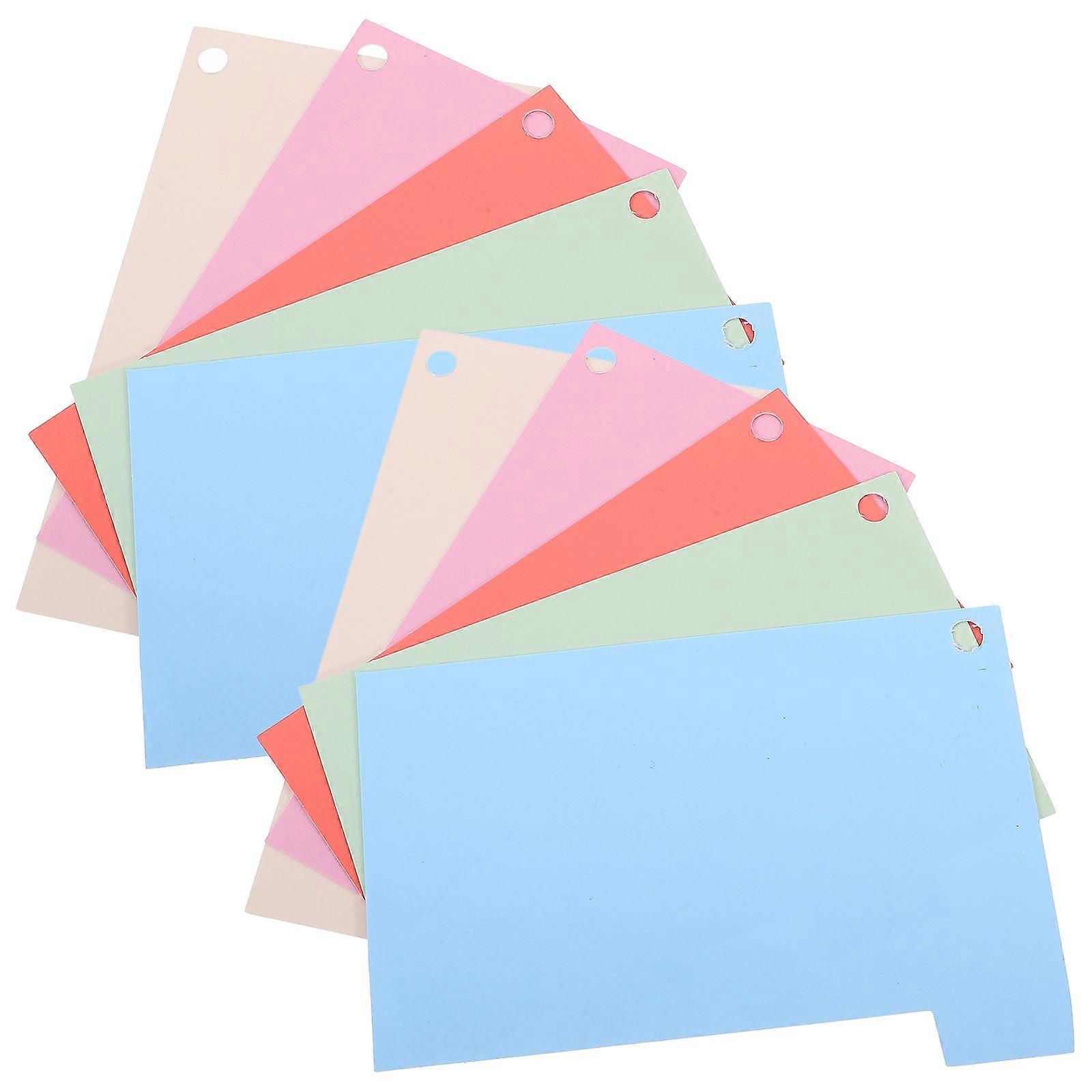 Assorted Color Paper Index Card Dividers for Notebook 15 Sheets