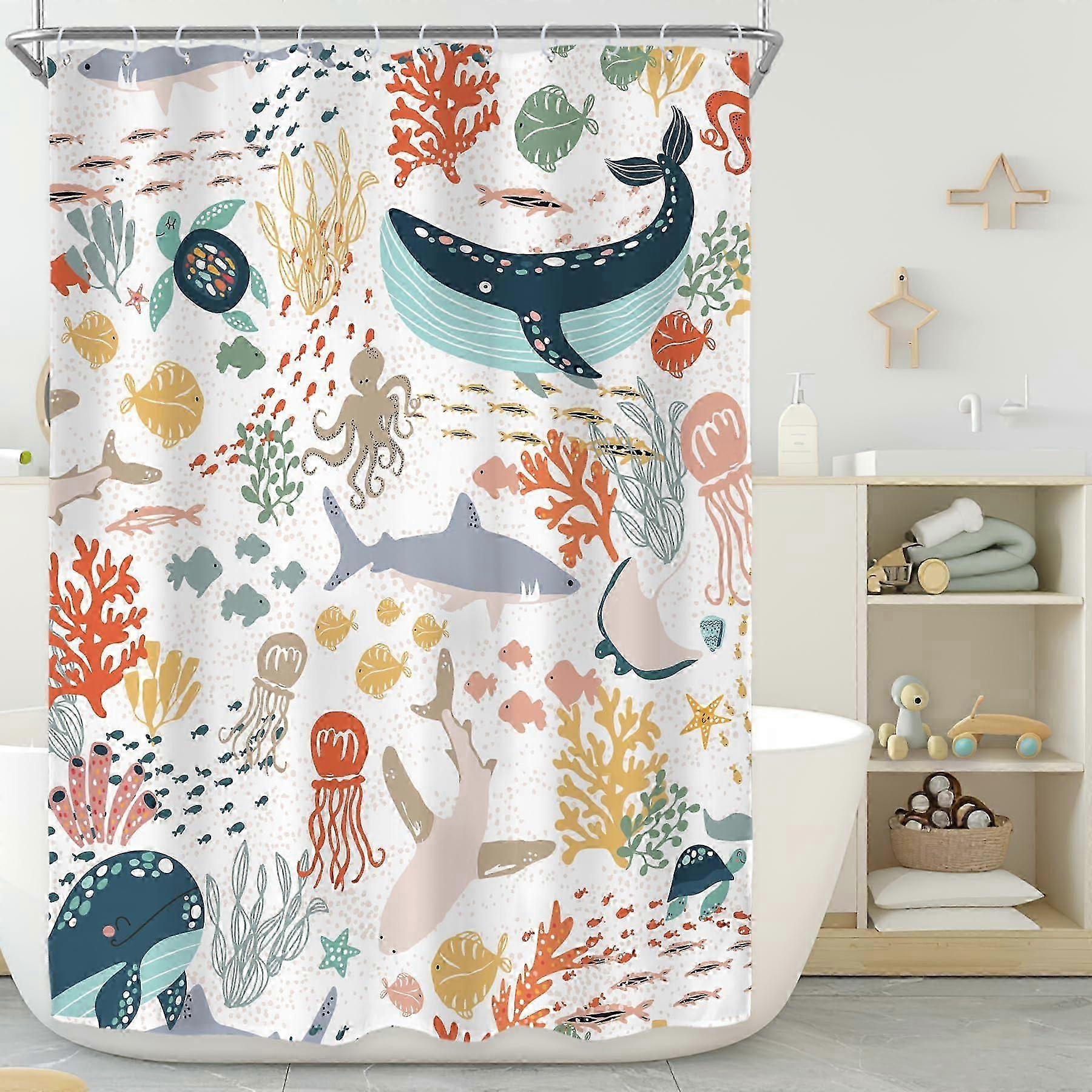Simple Design Bathroom Shower Curtain, 5478 Inches