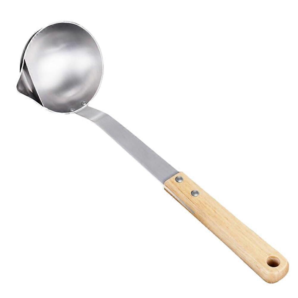 Oil Separator Spoon with Long Handle for Removing Soup Grease and Fat, Easy Clean Kitchen Ladle