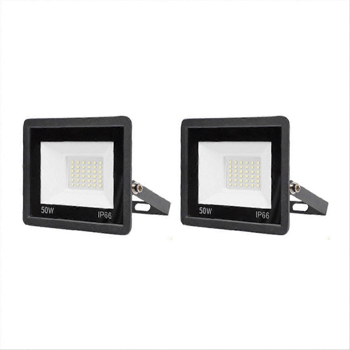 2Pcs Outdoor Security Lights 50W Super Bright PIR LED Light