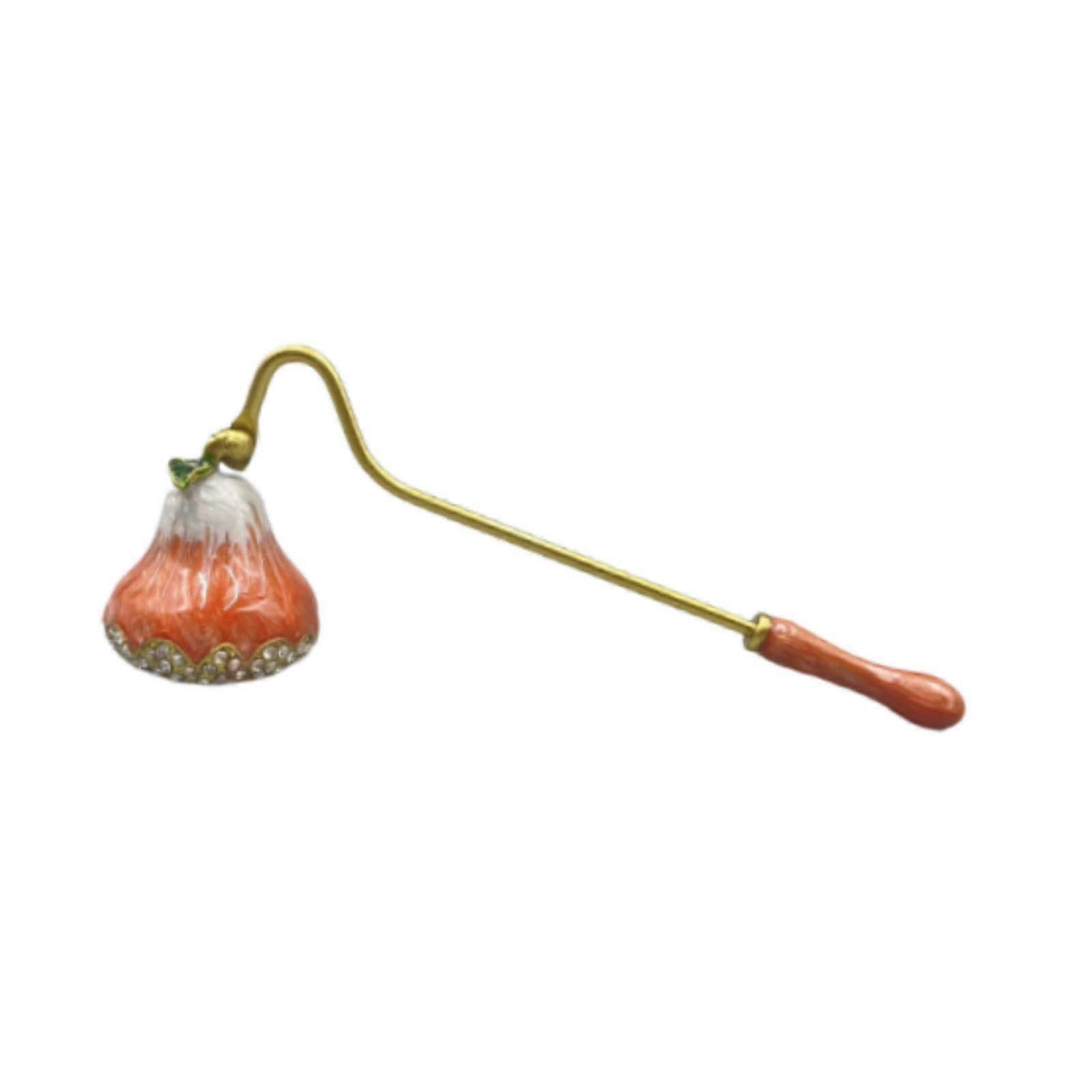 Candle Snuffer Long Handle Metal Wick Extinguisher for Jar and Pillar Candles Red