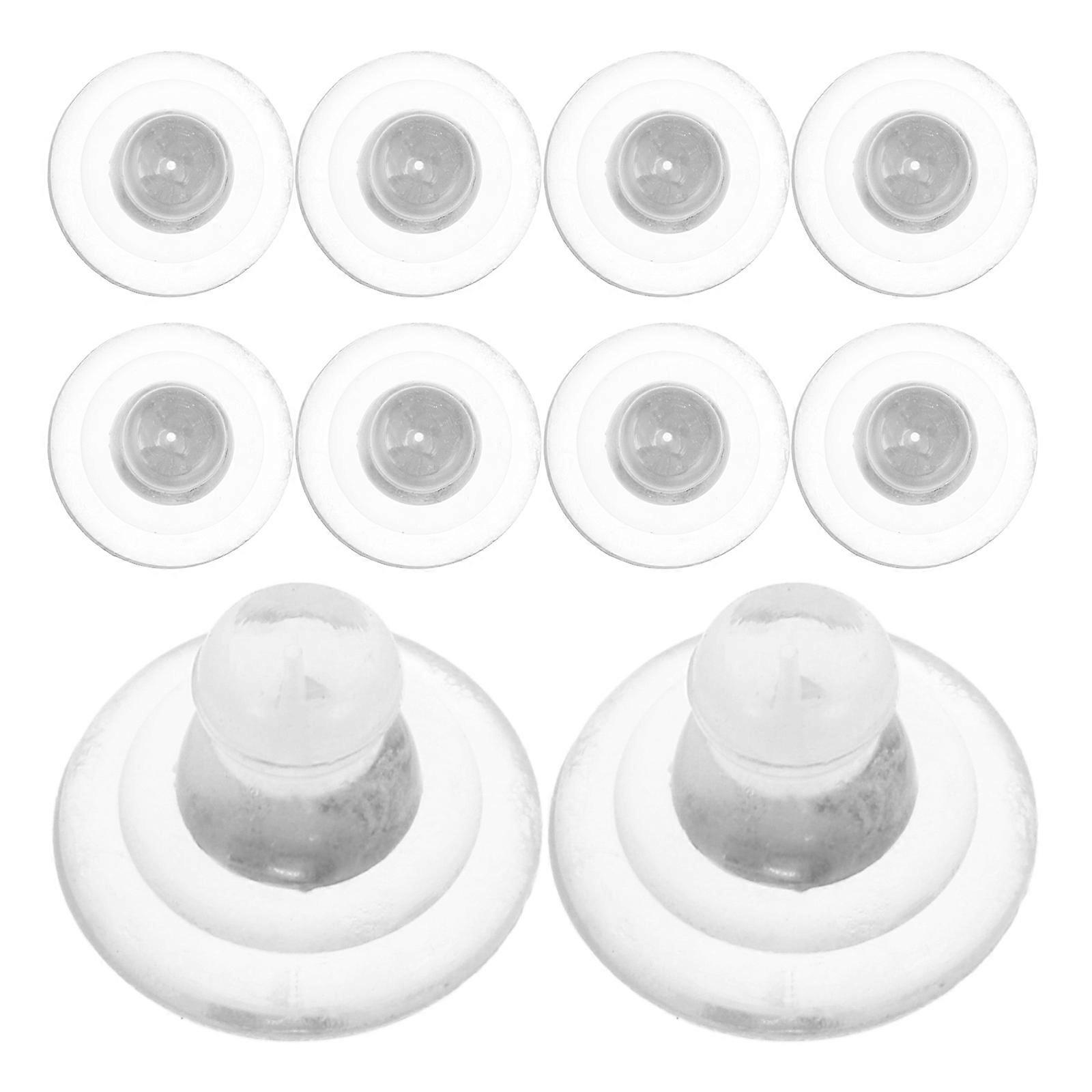 Locking Earring Back Silicone Earring Backs for Women 10Pcs