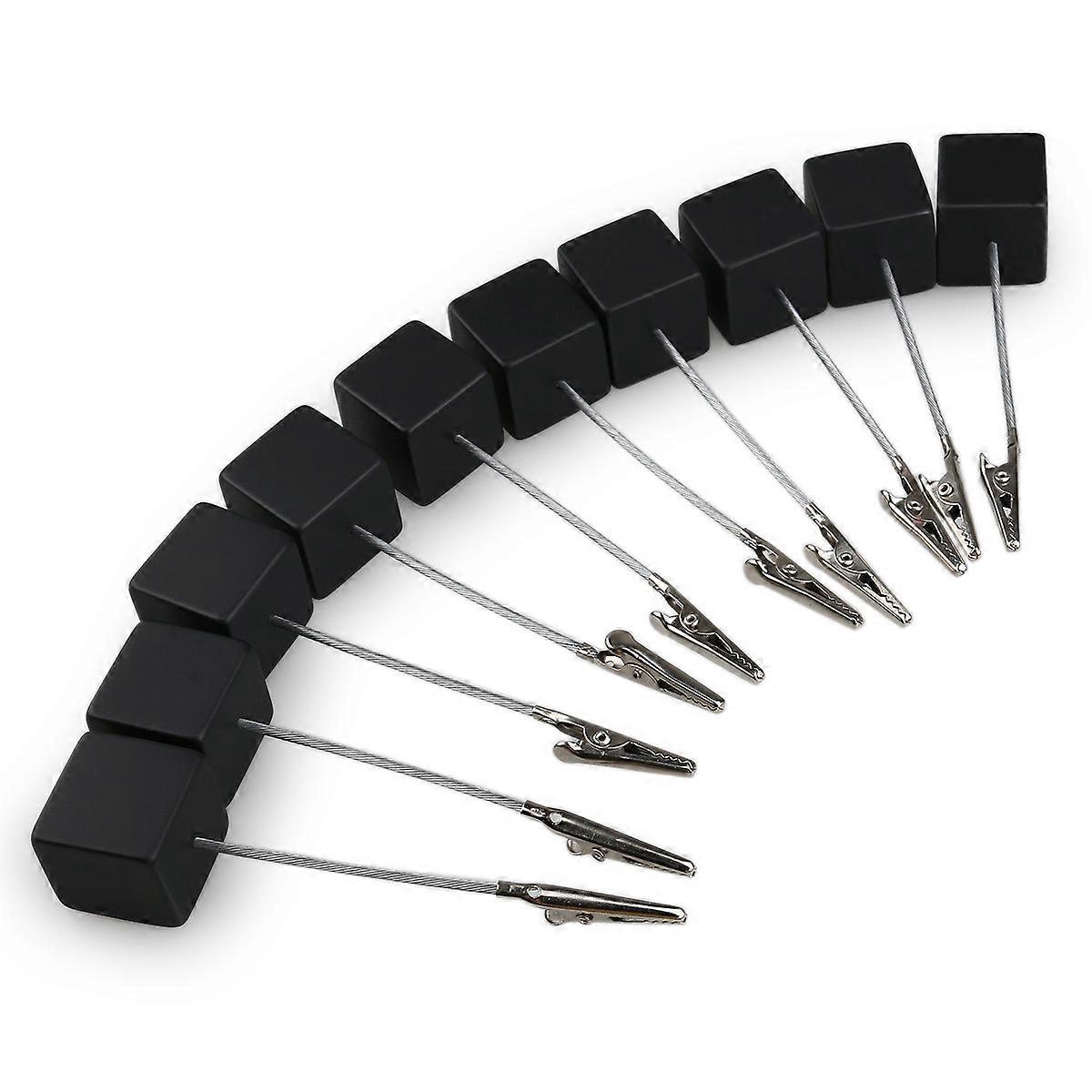 Memo Holder Cube Base Paper Note Clip for Office Use 30Pcs Set White