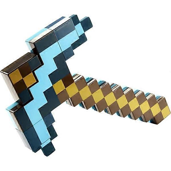 Minecraft Toys Sword and Pickaxe Minecraft Game Transformation Comfortable Classic-Perfet Blue