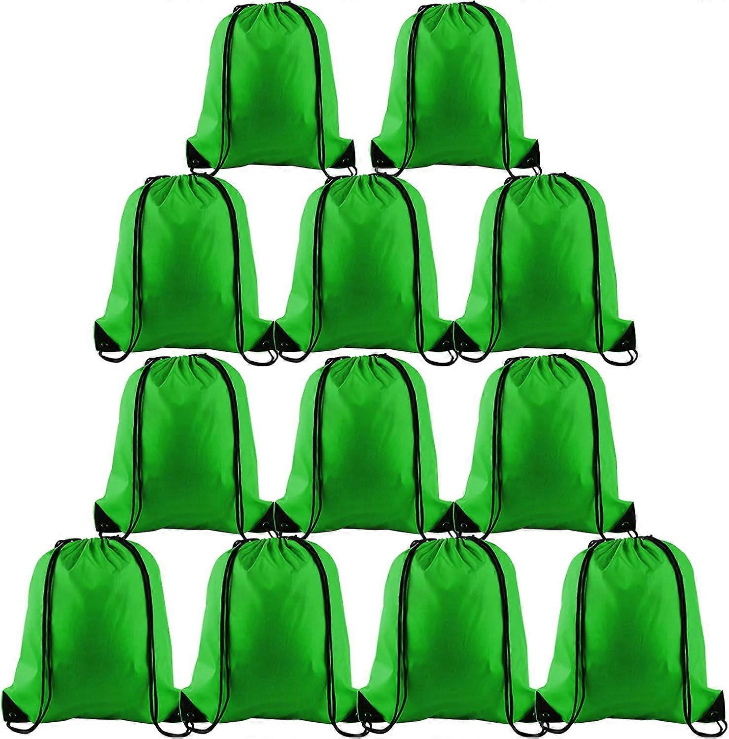 2-15 Pack Drawstring Backpack Bag Sackpack Cinch Tote Sport String Backpack