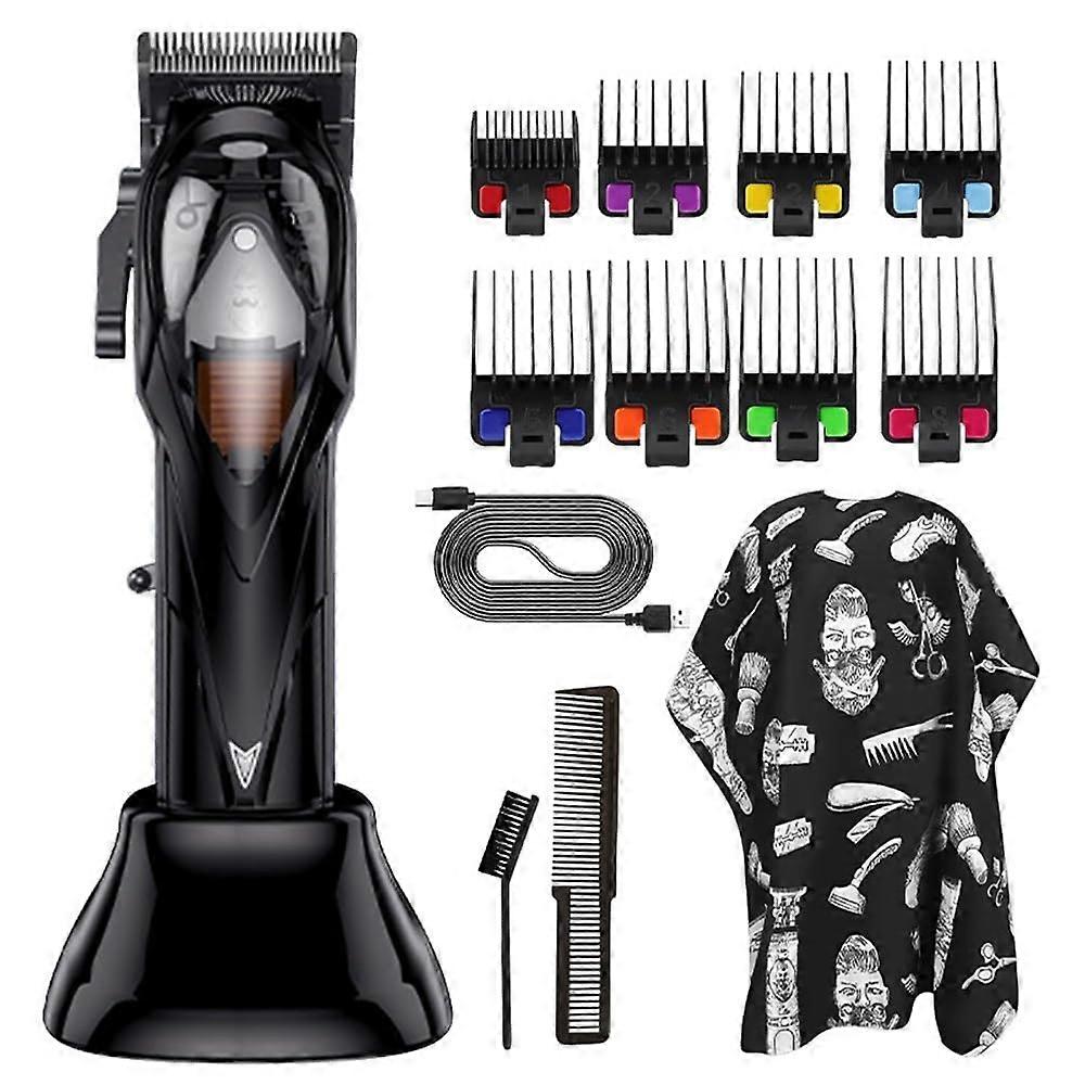 Men's Hair Clipper Cordless Rechargeable Trimmer with Precise Length Adjustment for Beard and Hair