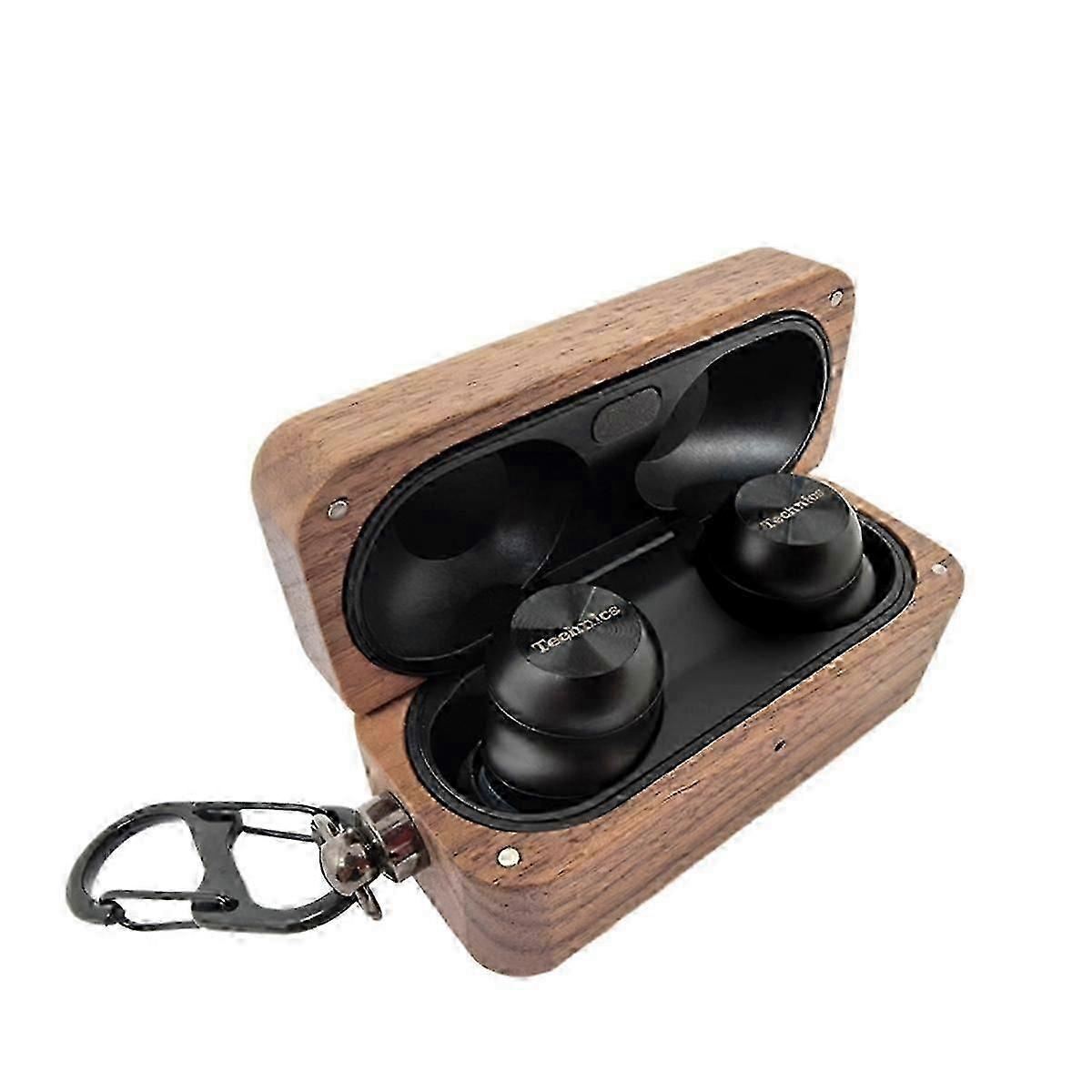 For Panasonic Technics EAH-AZ100 Walnut Protective Case Wireless Bluetooth Headphone Charging Box Co