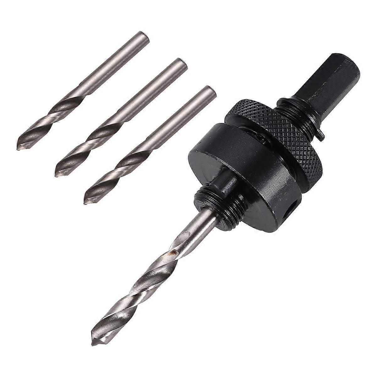 Metal Mandrel Hole Arbor for Home Use with 3Pcs Drill Bits Set