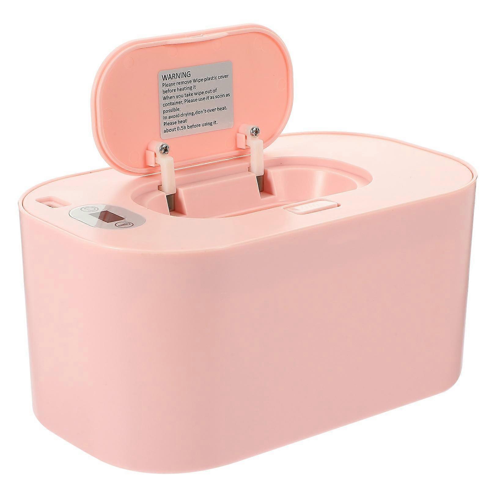 USB Wipes Heating Machine for Home Use 1Set Portable Heating Box Pink