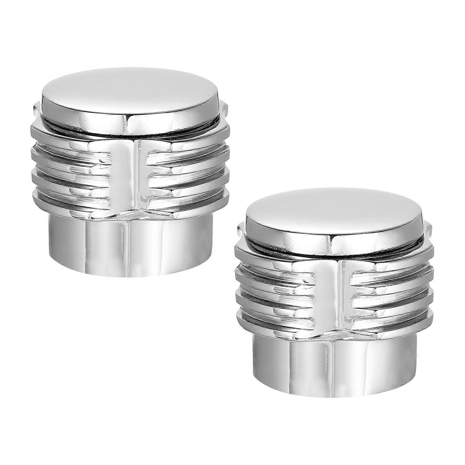 Faucet Handle Replacement Set, 2Pcs Chrome Alloy Basin Mixer Tap Knobs for Kitchen and Bathroom