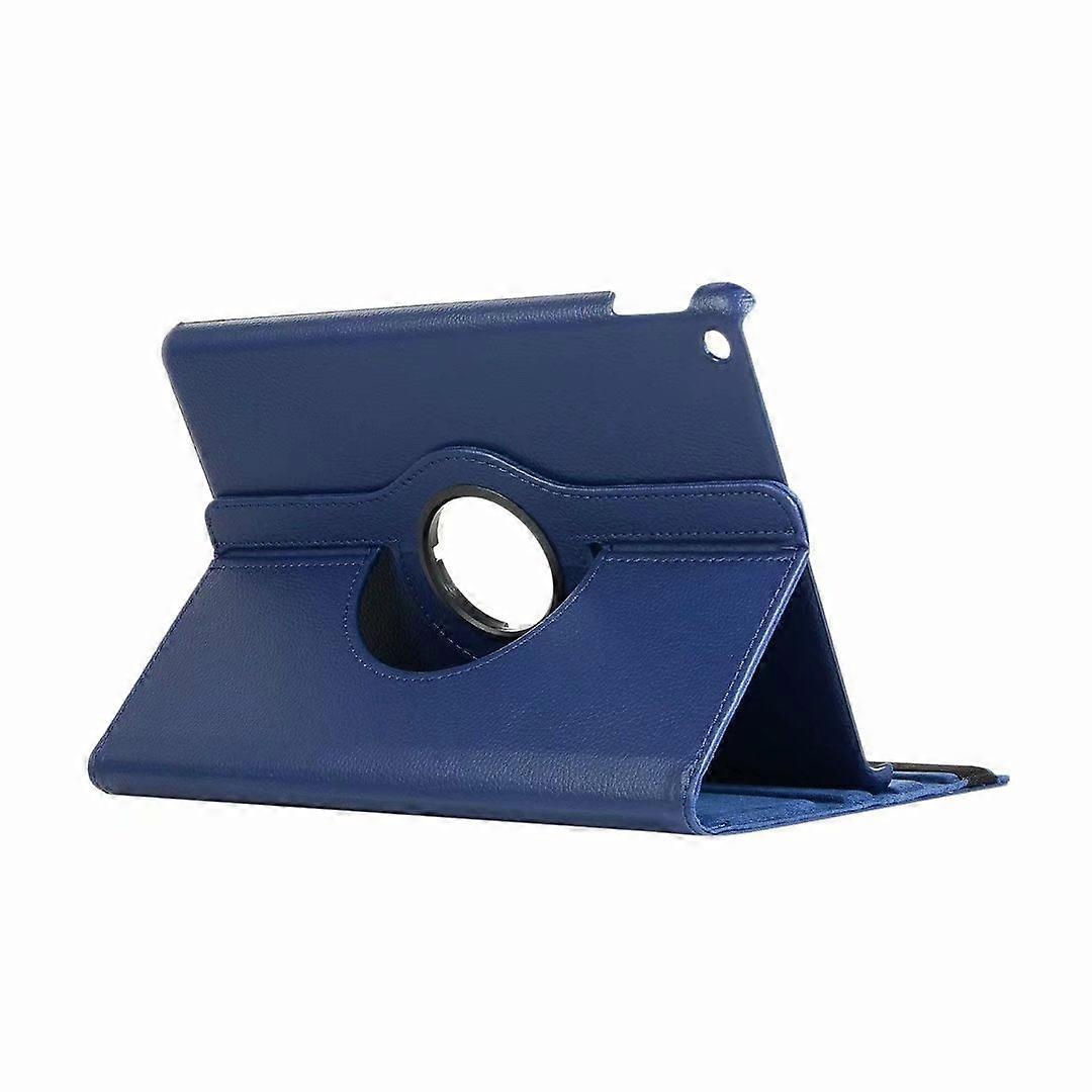 Stylish Case For Ipad 10.9" 10th Dark Blue Litchi Pattern Rotatable 360 Degree