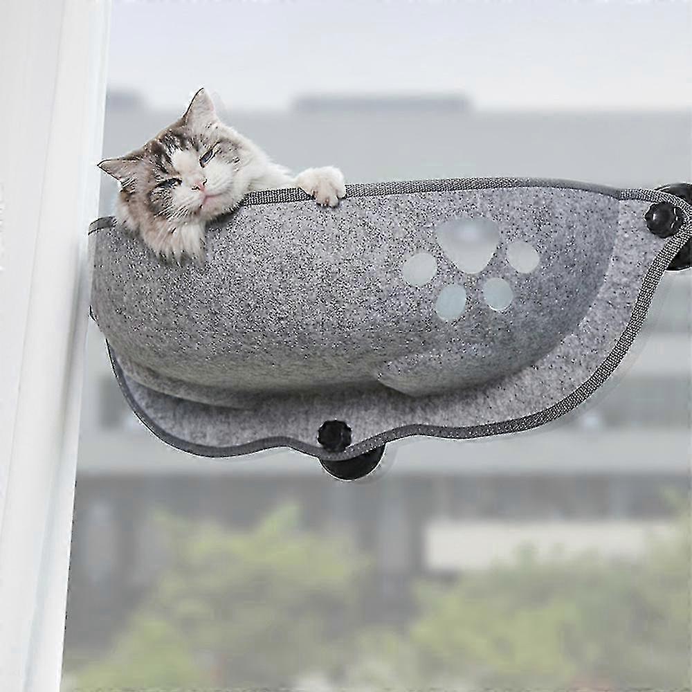 Window Cat Hammock with Strong Suction Cups for Secure Sleeping Perch