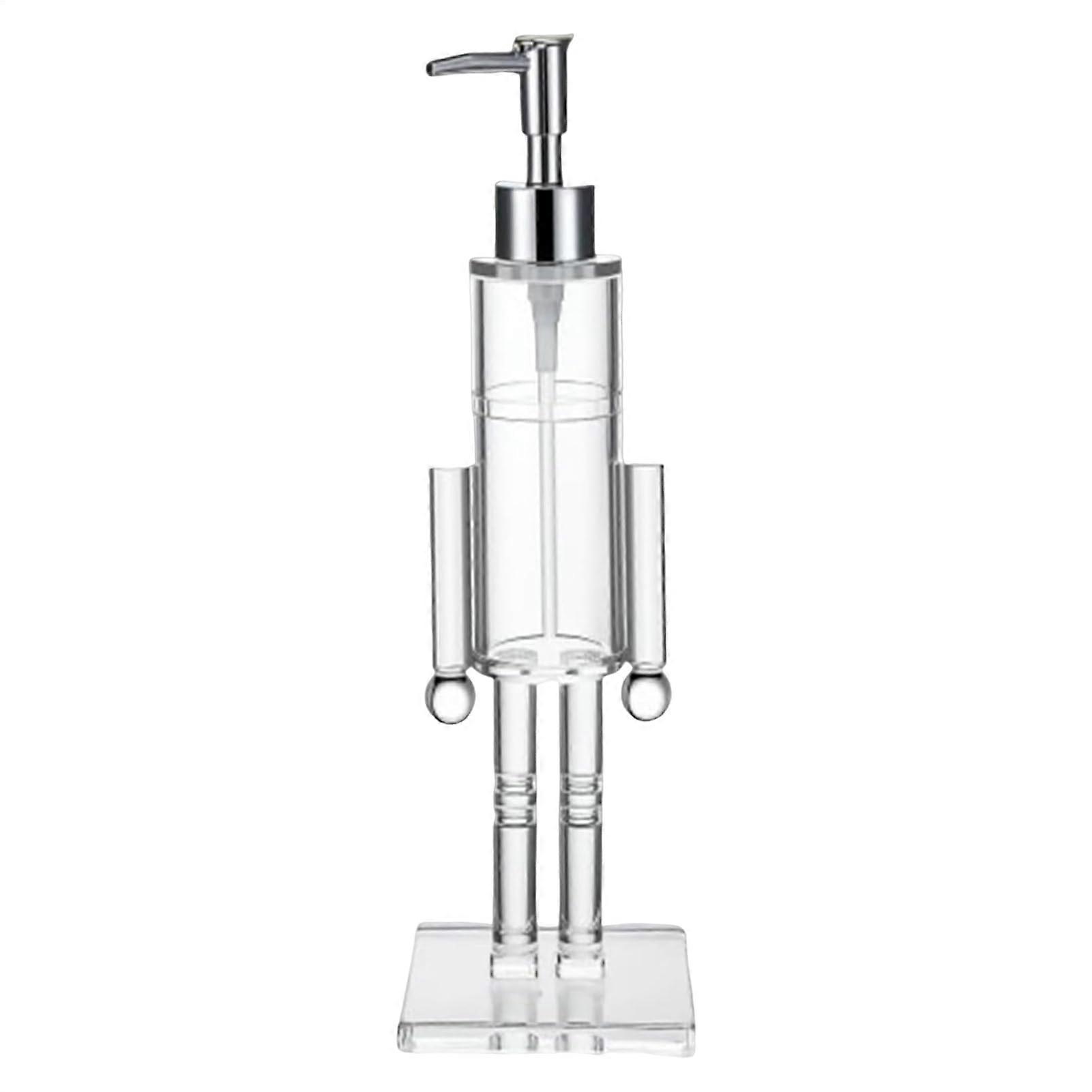 Christmas Nutcracker Soap Dispenser 150ML Clear Acrylic Pump for Bathroom or Kitchen