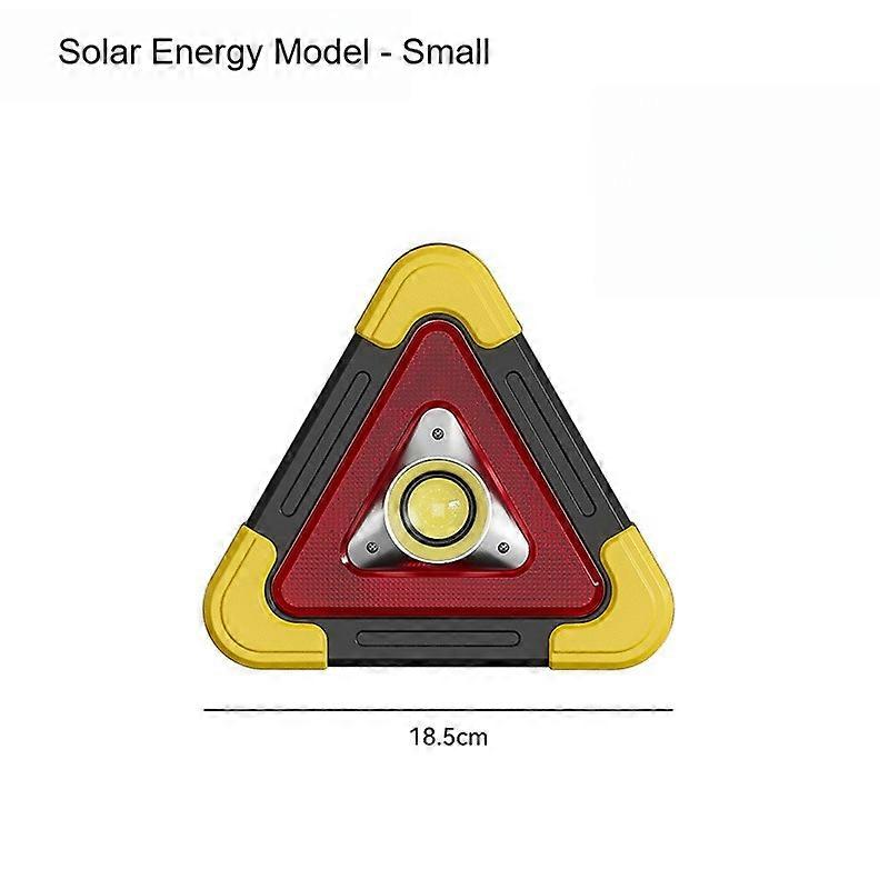 1pc Vehicle Mounted Warning Stand Traffic Warning Sign Vehicle Tripod Solar Reflective Triangle Emergency Light