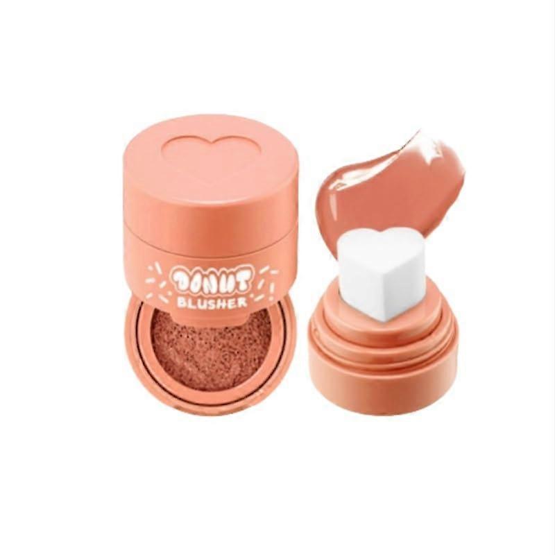 Heart Shaped Air Cushion Blusher Waterproof Long Lasting Lightweight Matte 06#