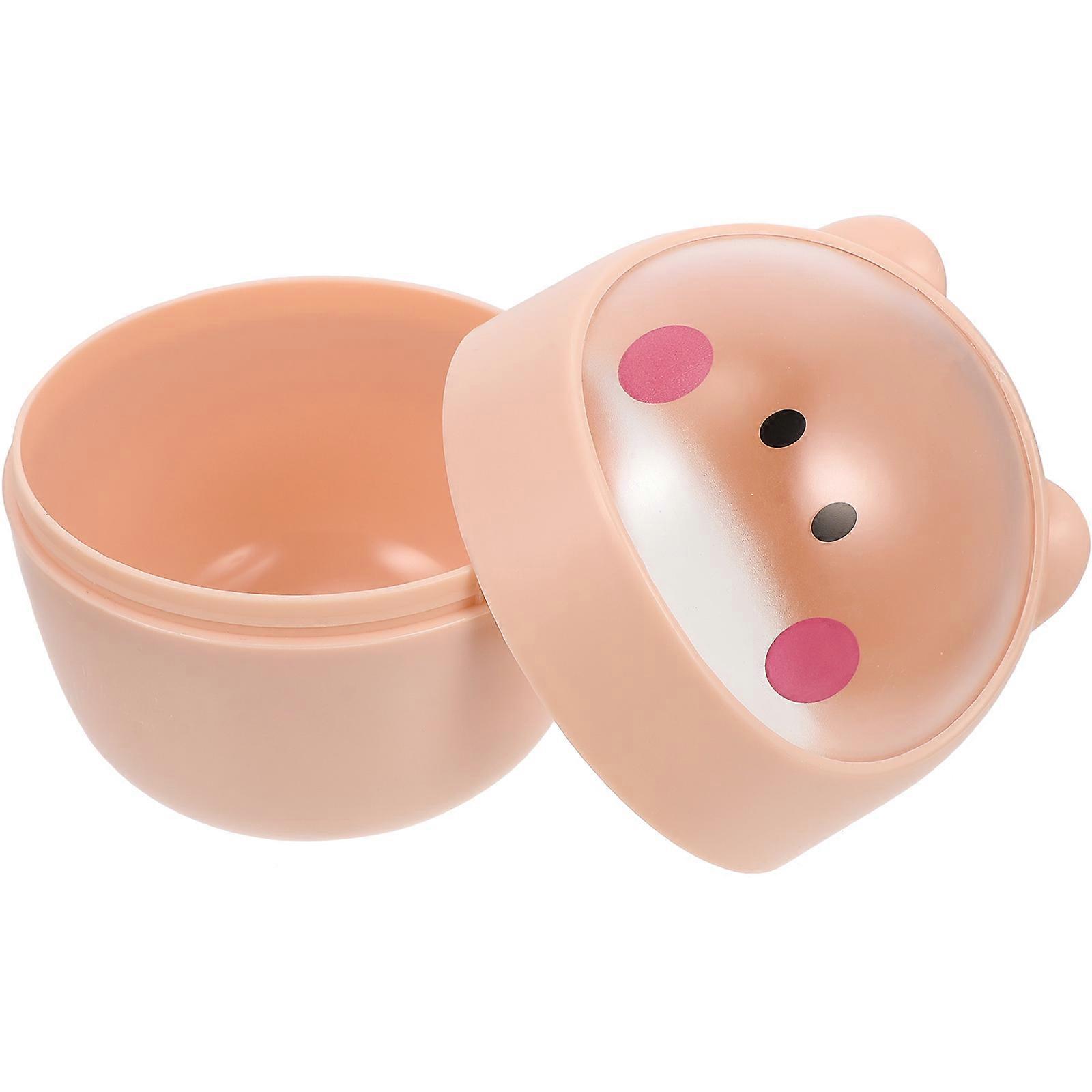 Mini Desktop Trash Can with Flip Lid for Storing 1Pcs Pink Plastic Bin