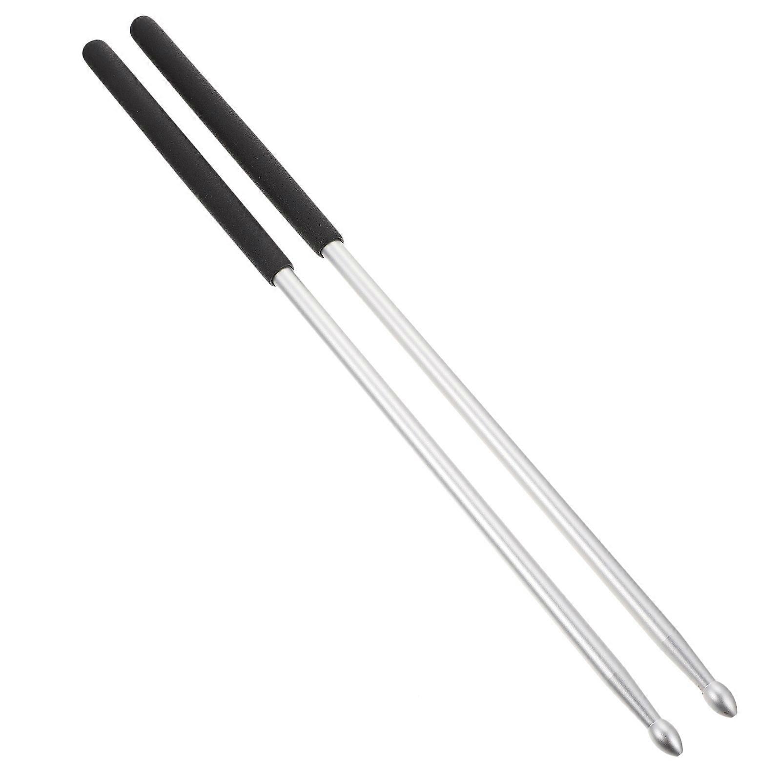 Percussion Instrument Drum Sticks Aluminum Alloy 2Pcs Practical Set
