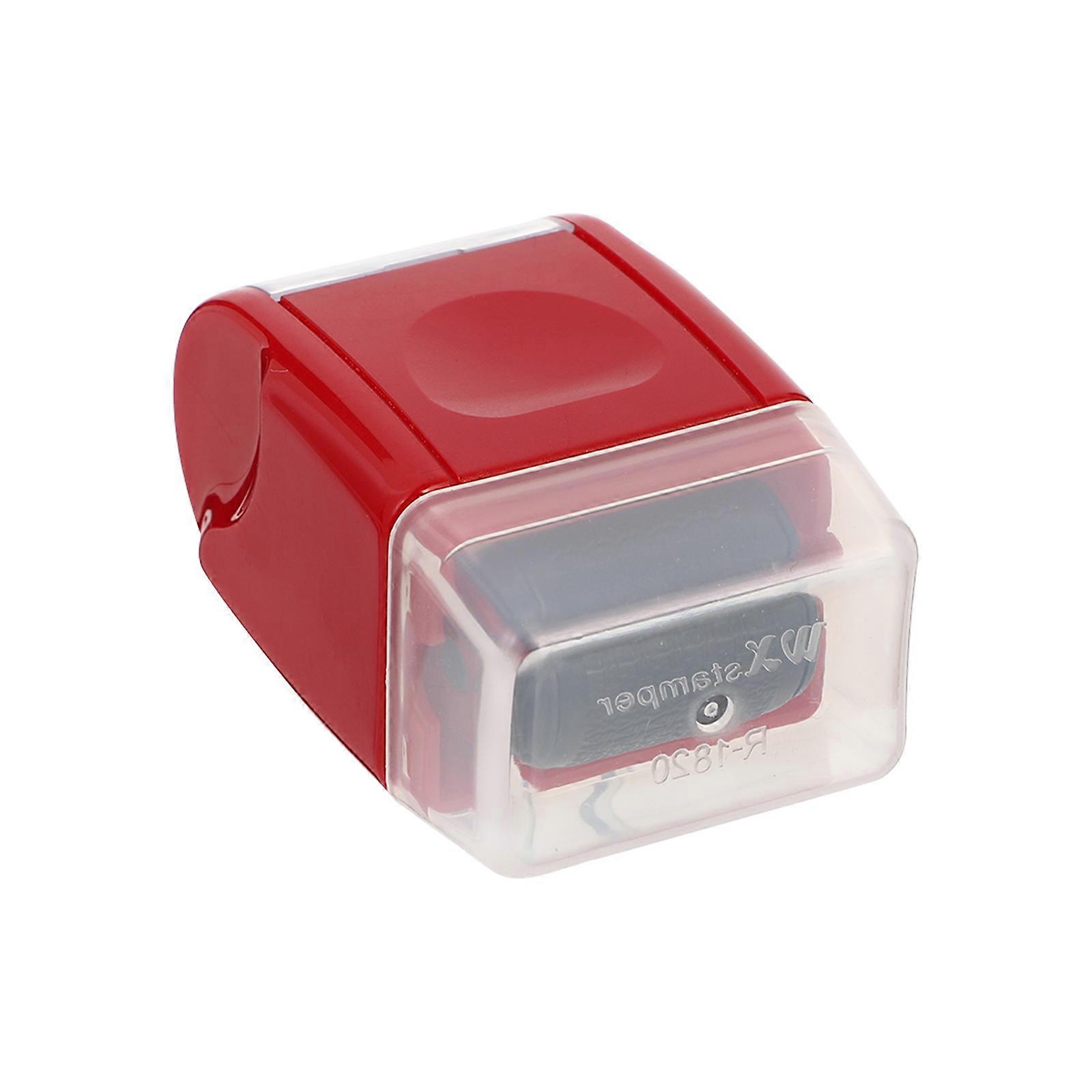 Privacy Protection Stamp Security Seal for Personal Use 1Pcs Red Plastic