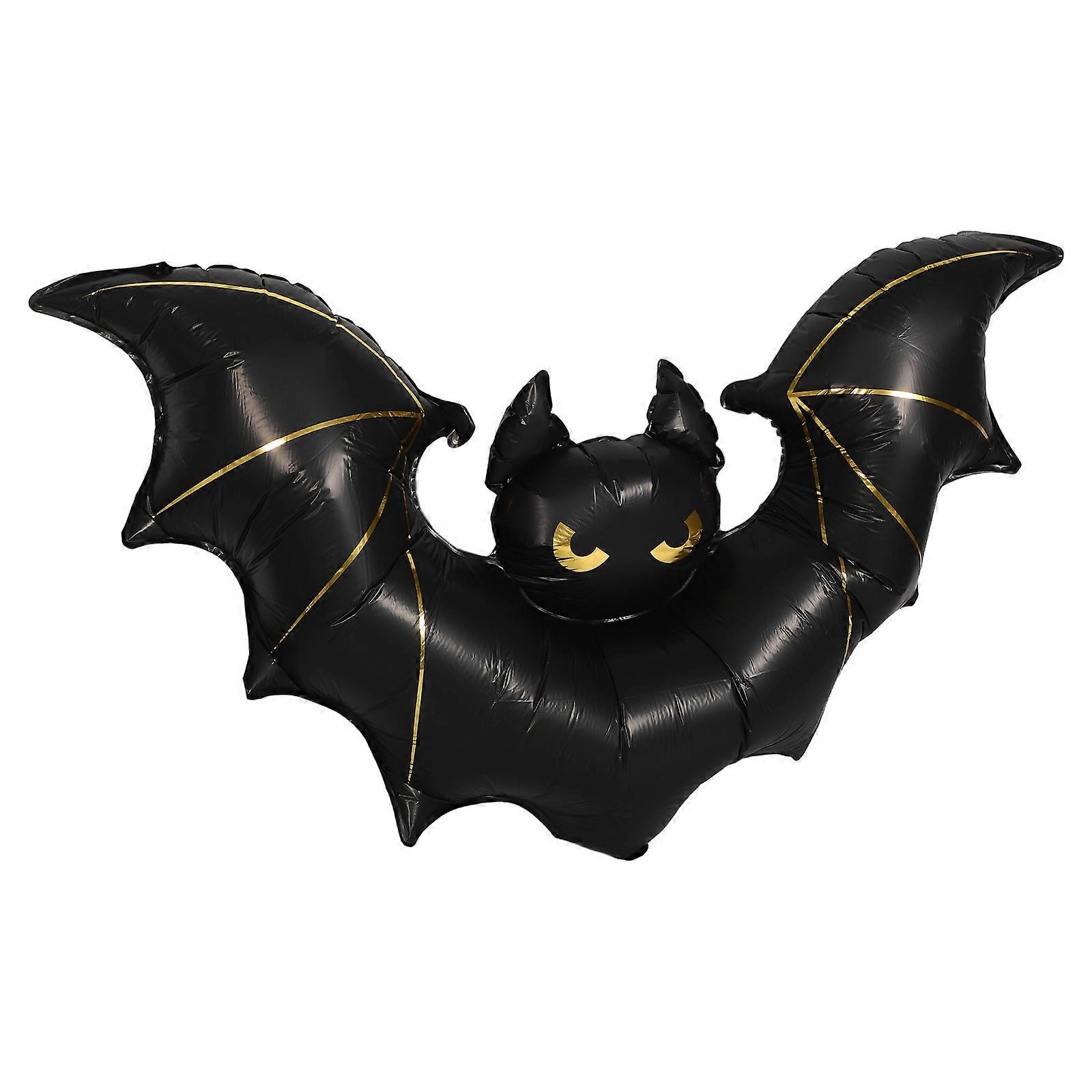 Black Halloween Bat Balloon for Decor Made from Foil