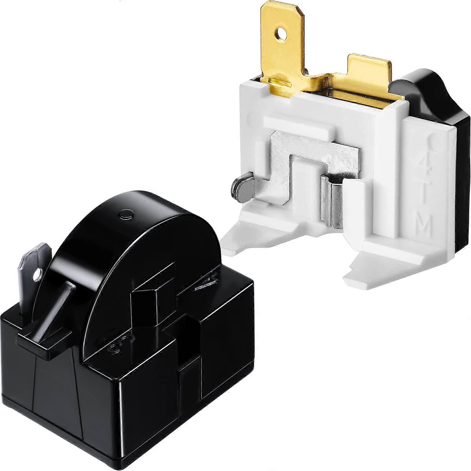 QP24.7 Refrigerator Starter Relay and 6750C0005P Overload Protector for LG Compressor, 2pcs