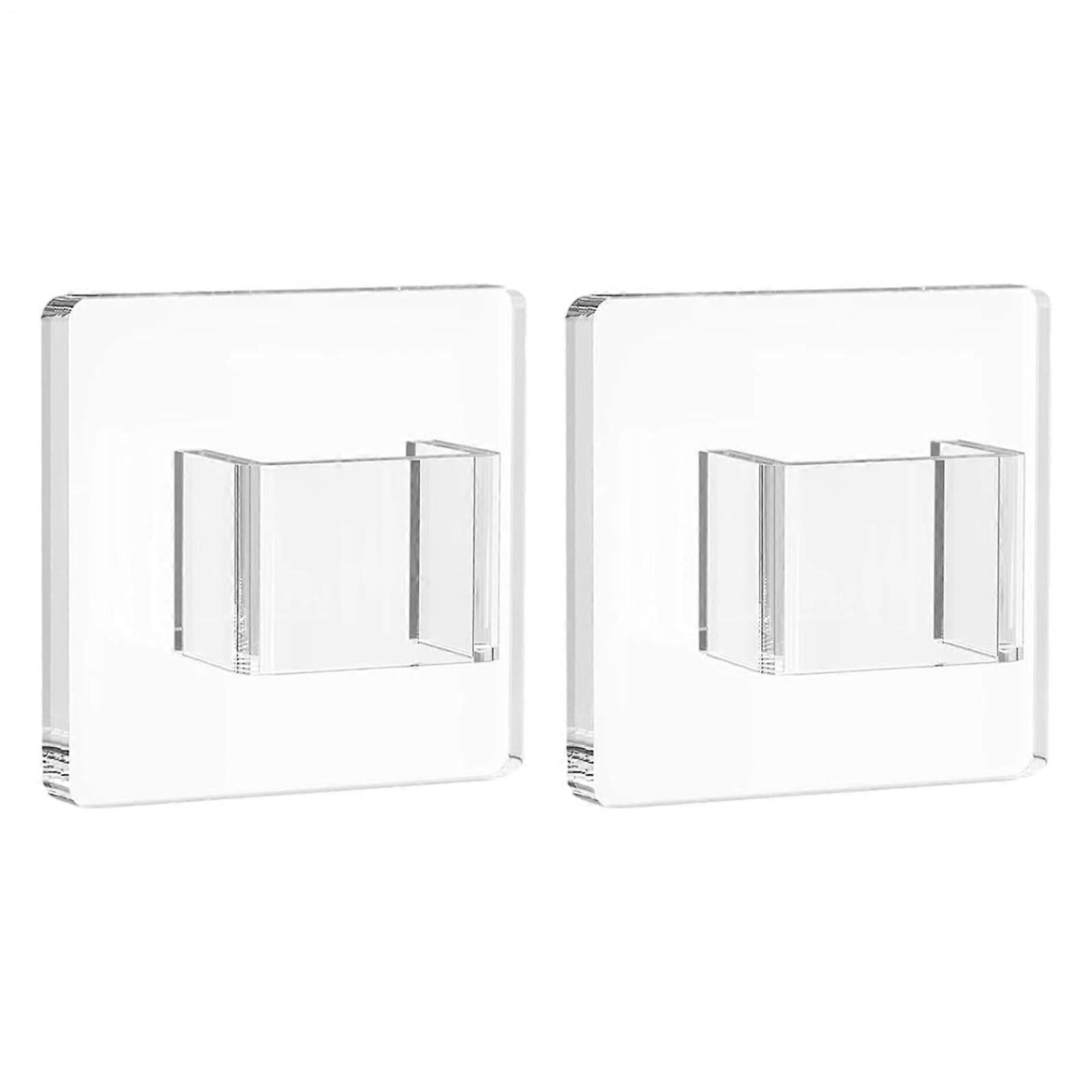 Sunglasses Organizer Wall Mounted Acrylic Eyeglass Holder Rack, 2Piece Clear SpaceSaving Display