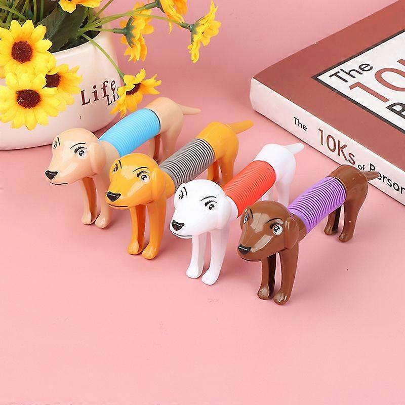 4pc Decompression And Retractable Dog Children's Decompression Vent Toy Stretch Doll