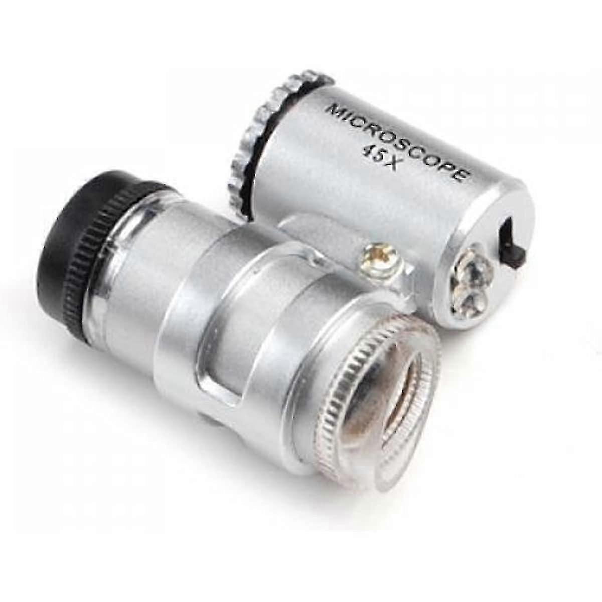 26-27 2 Adjustable LED 45X Mini Portable Microscope MG10081-4