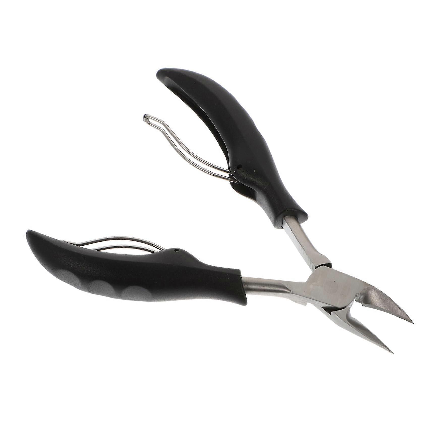 Professional BeakShaped Nail Plier with Double Spring Nail Clippers for Thick Nails and Storage Case