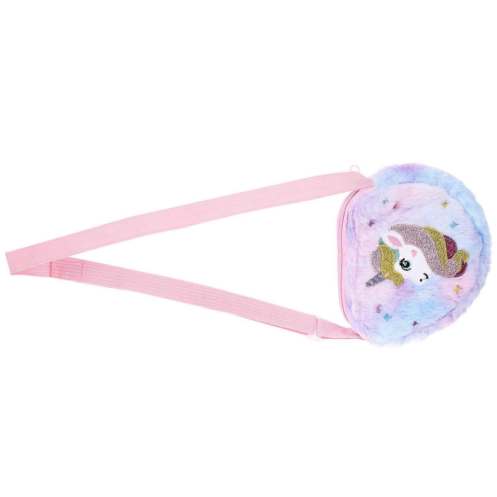 Plush Shoulder Bag for Storage Use 2Pcs Girls