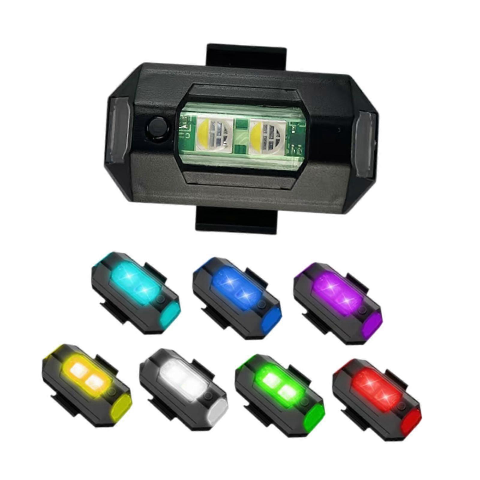 LED Strobe Lights USB Charing Anti Collision Lightweight Waterproof Emergency