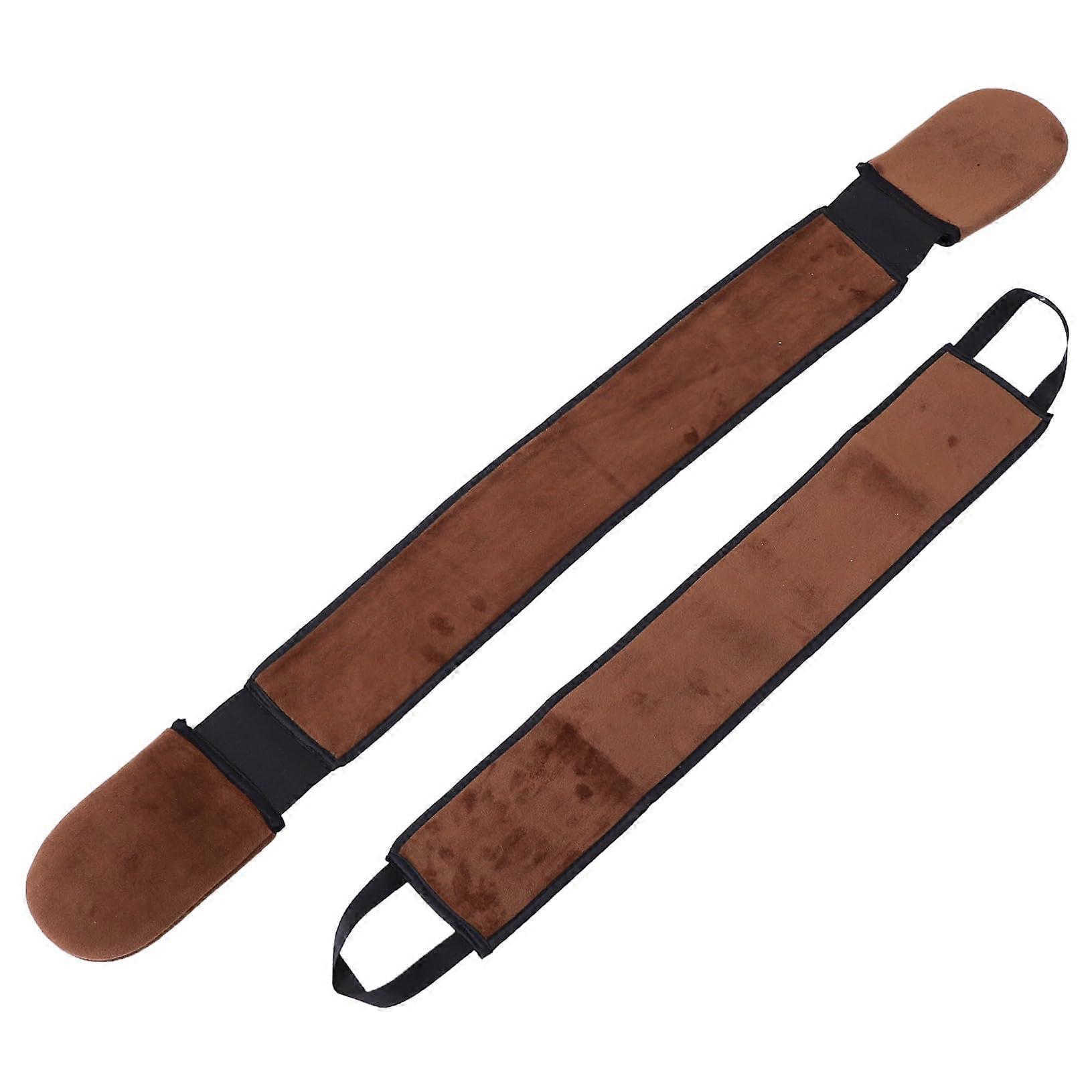 Self Tanning Back Applicator Strap with Glove, Even Coverage Flocking Band, 2pcs Set