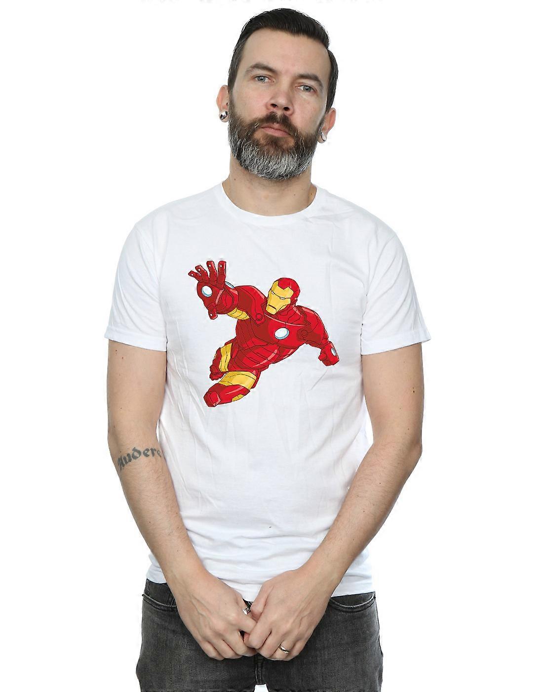 Marvel Men's Iron Man Basit T-Shirt