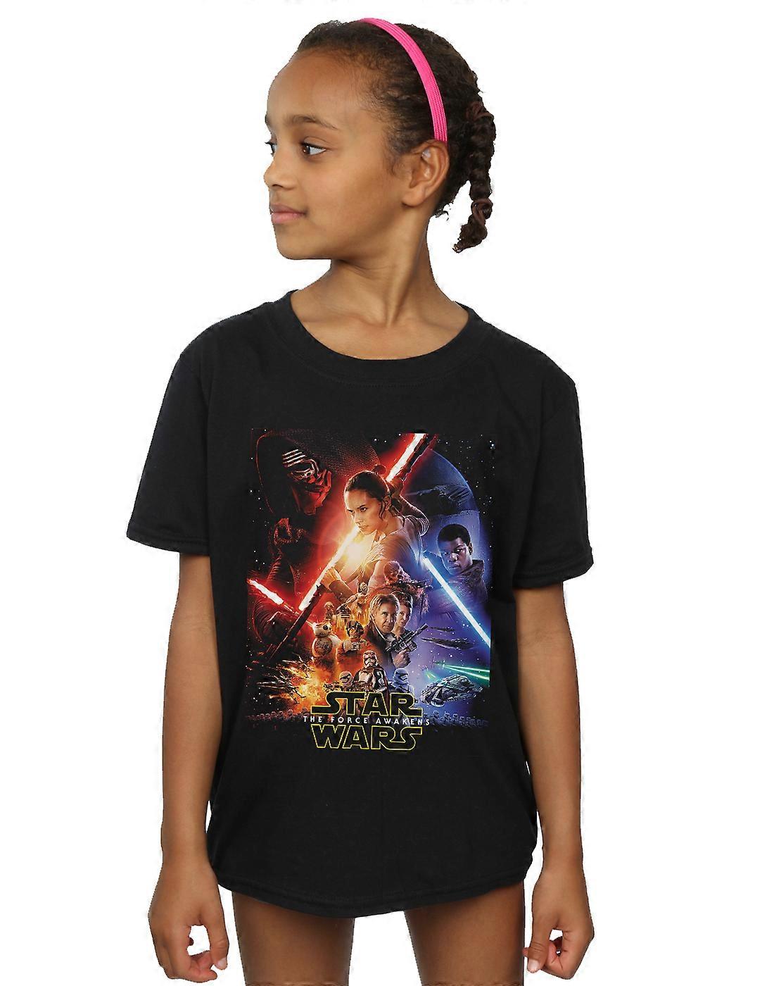 Star Wars Girls Force Awakens Poster T-Shirt