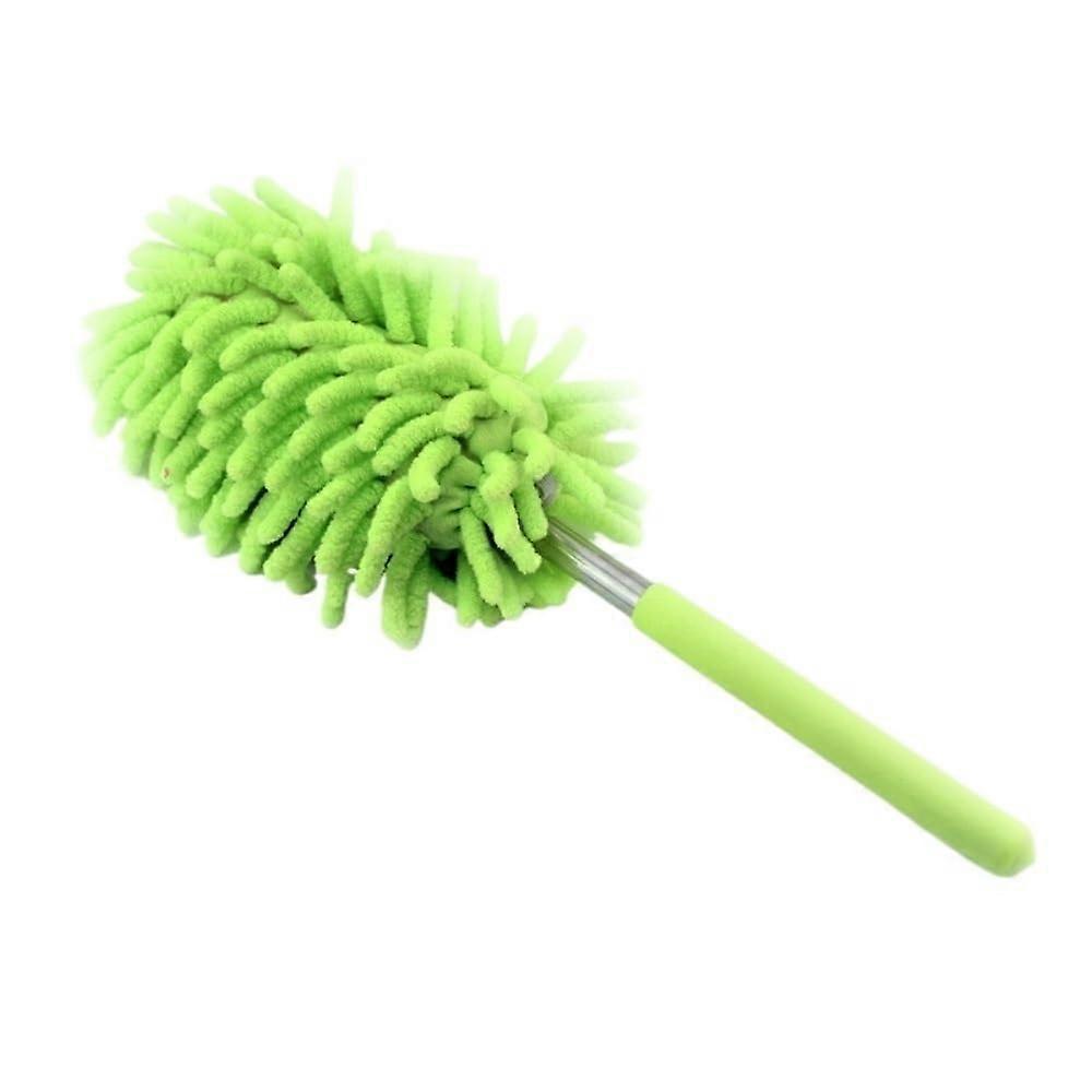 Extendable Feather Duster and Cobweb Brush Set for  Reach Multi Surface Cleaning 2pcs Green