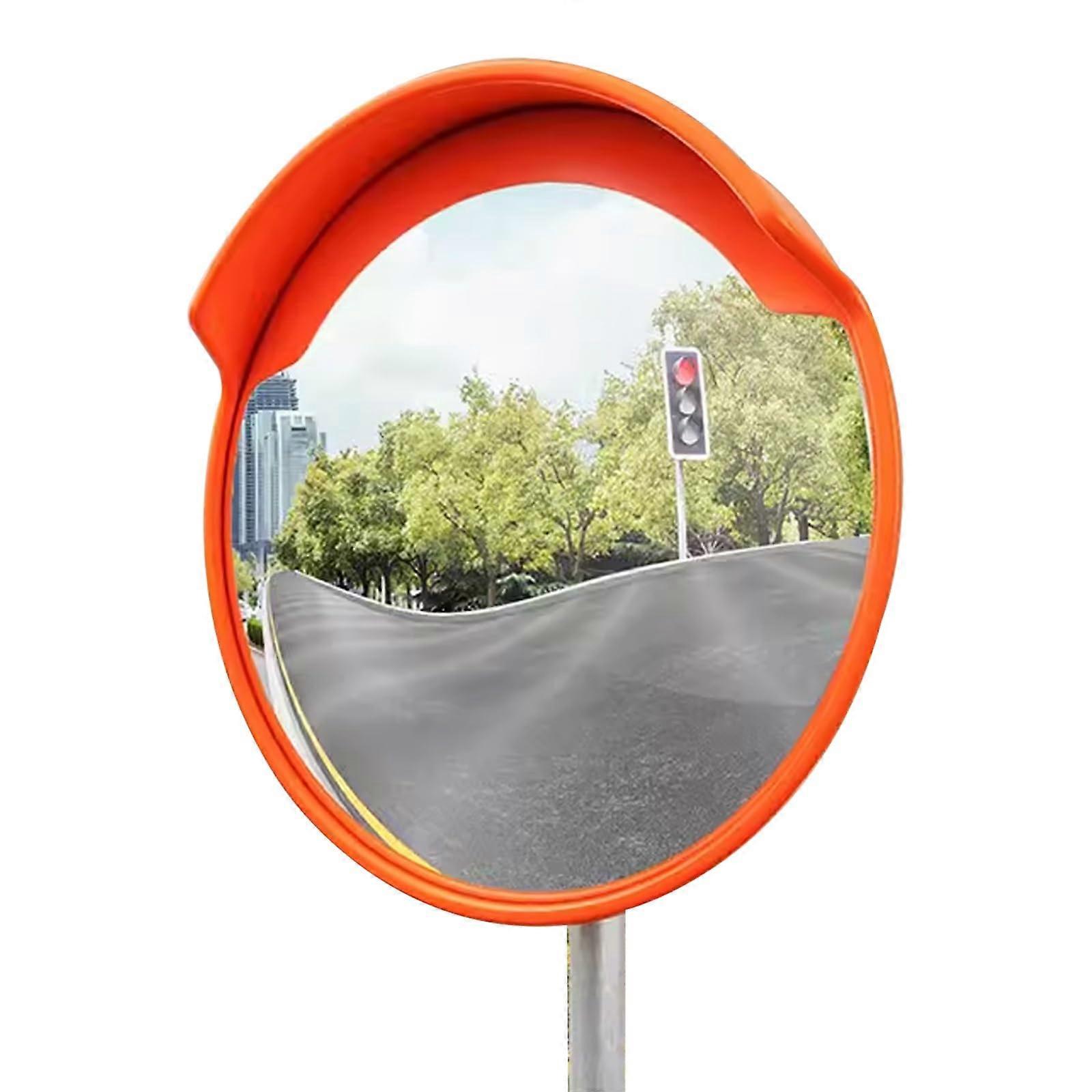 45cm Convex Security Mirror with Wide Angle View, Weather Resistant, Adjustable Bracket for Blind Spots
