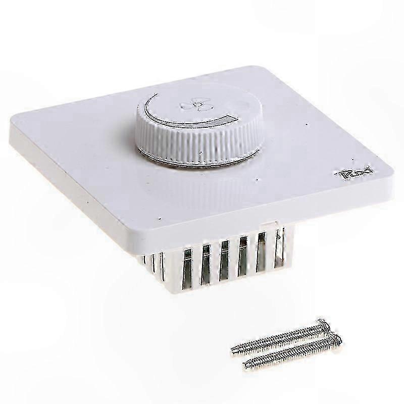 Ceiling Fan Speed Dimmer Switch Wall Button Control 220V 10A White 86x86mm
