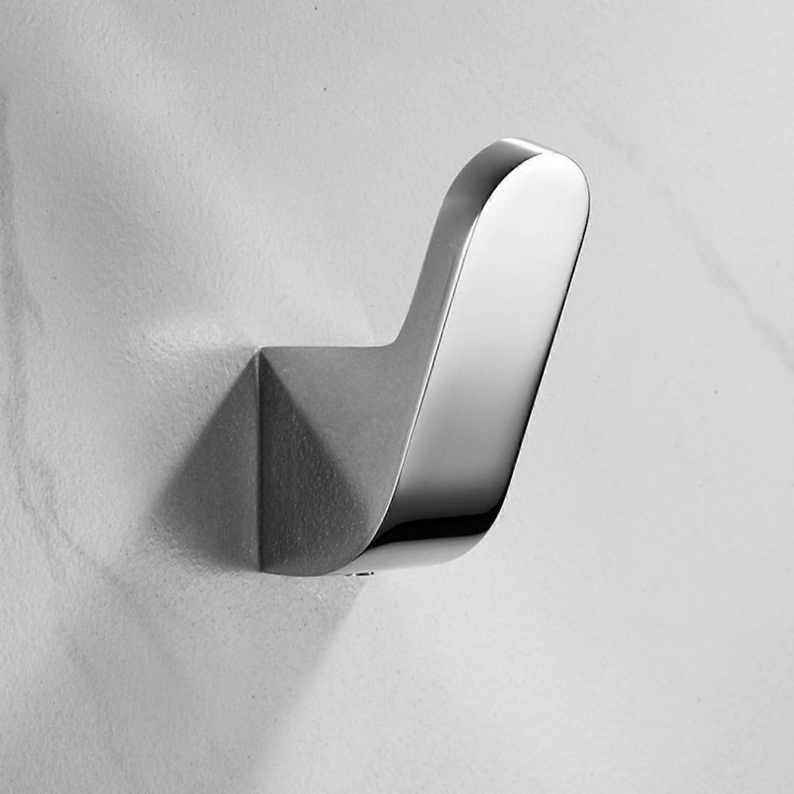 Nordic Style Brass Wall Hooks for Bathroom Kitchen Hallway SpaceSaving Durable Silver
