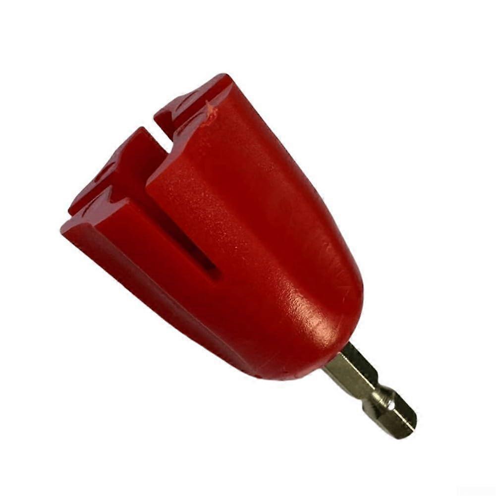 Guitar String Winder for Electric Acoustic Bass, 6mm Hex Tool, Fast String Replacement, Red