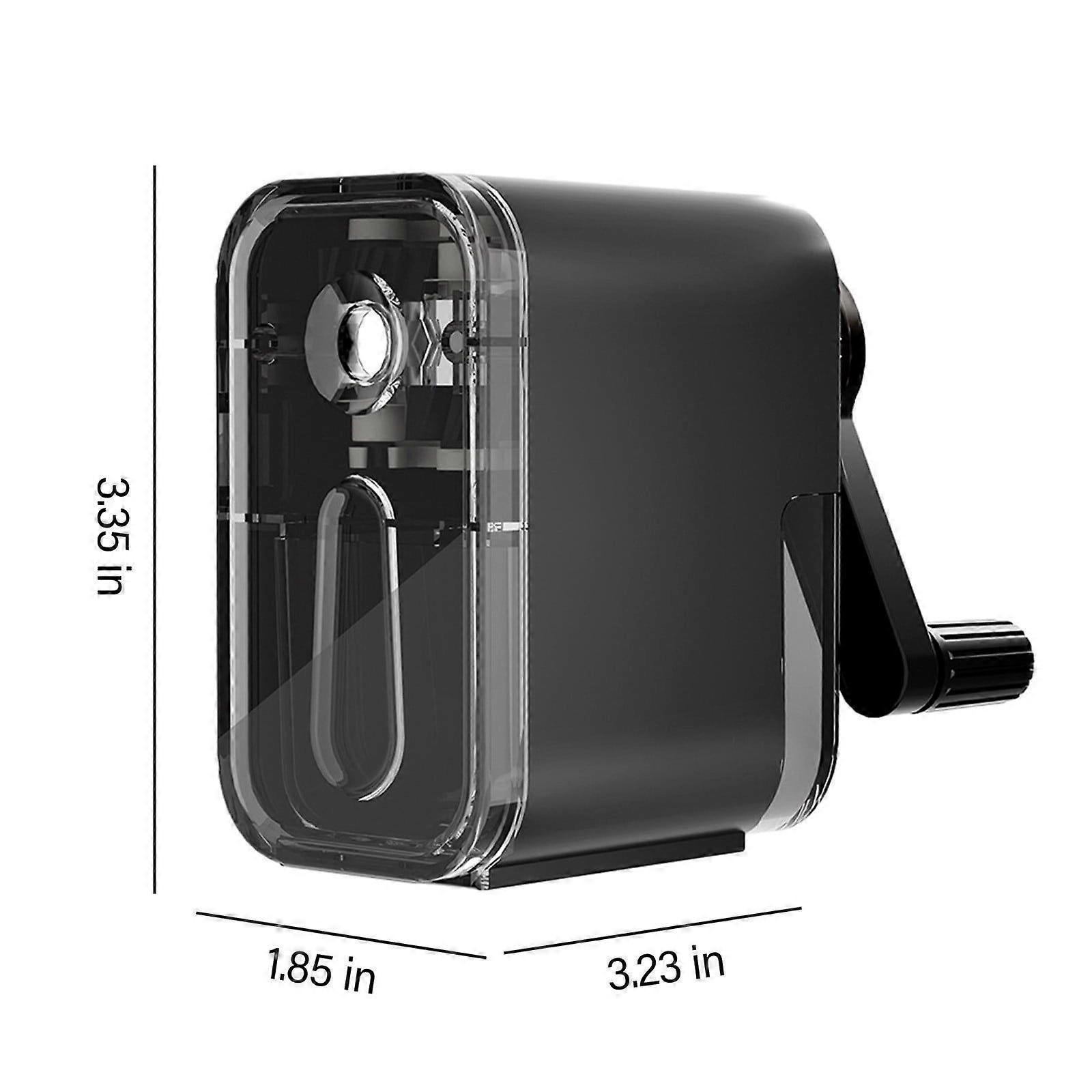 Pencil Sharpener Black Manual Pencil Sharpener With More Robust Helical Blade To