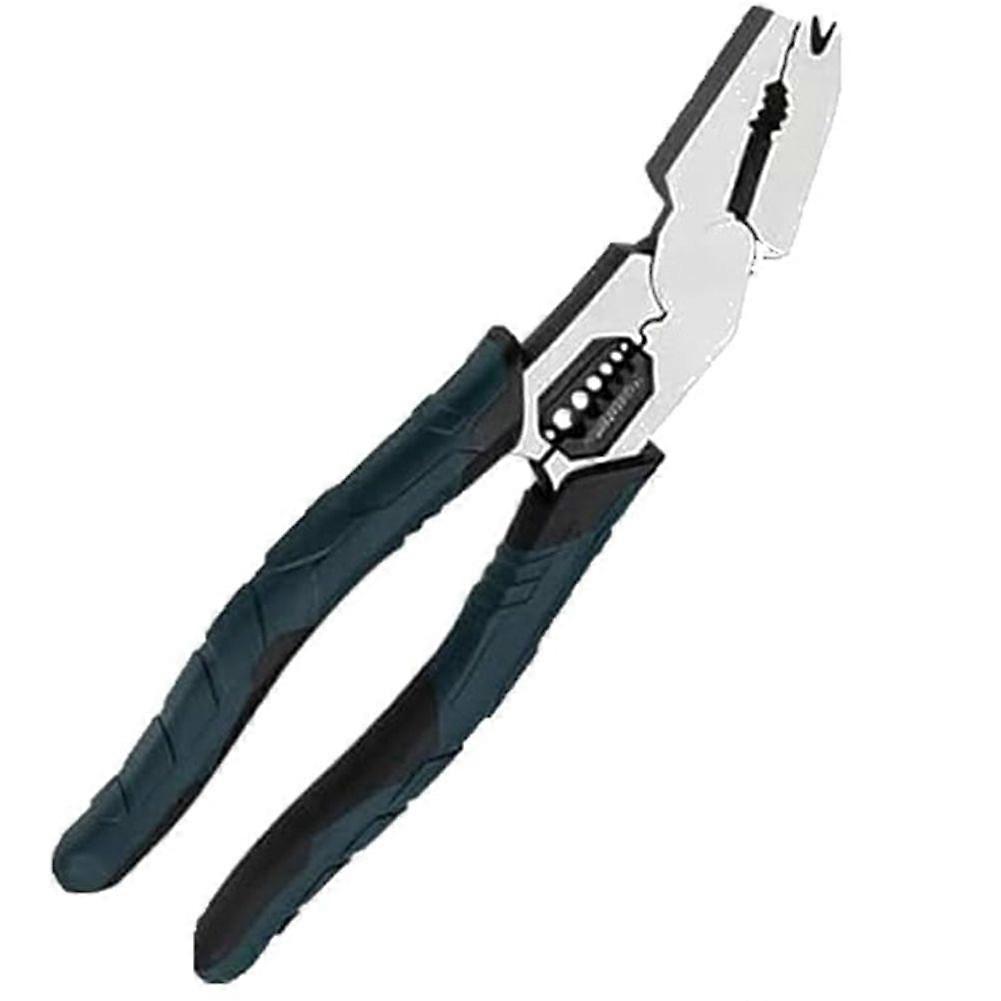 9-in-1 Multi-Function Cutting Pliers, Puller Wire Cutter Crimper with Compound Leverage Design for Repairs Outdoor