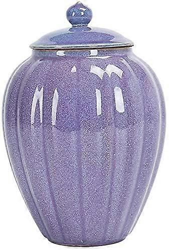 Small Handmade Ceramic Cremation Urn for Ashes with Unique Kiln Glaze Memorial Keepsake