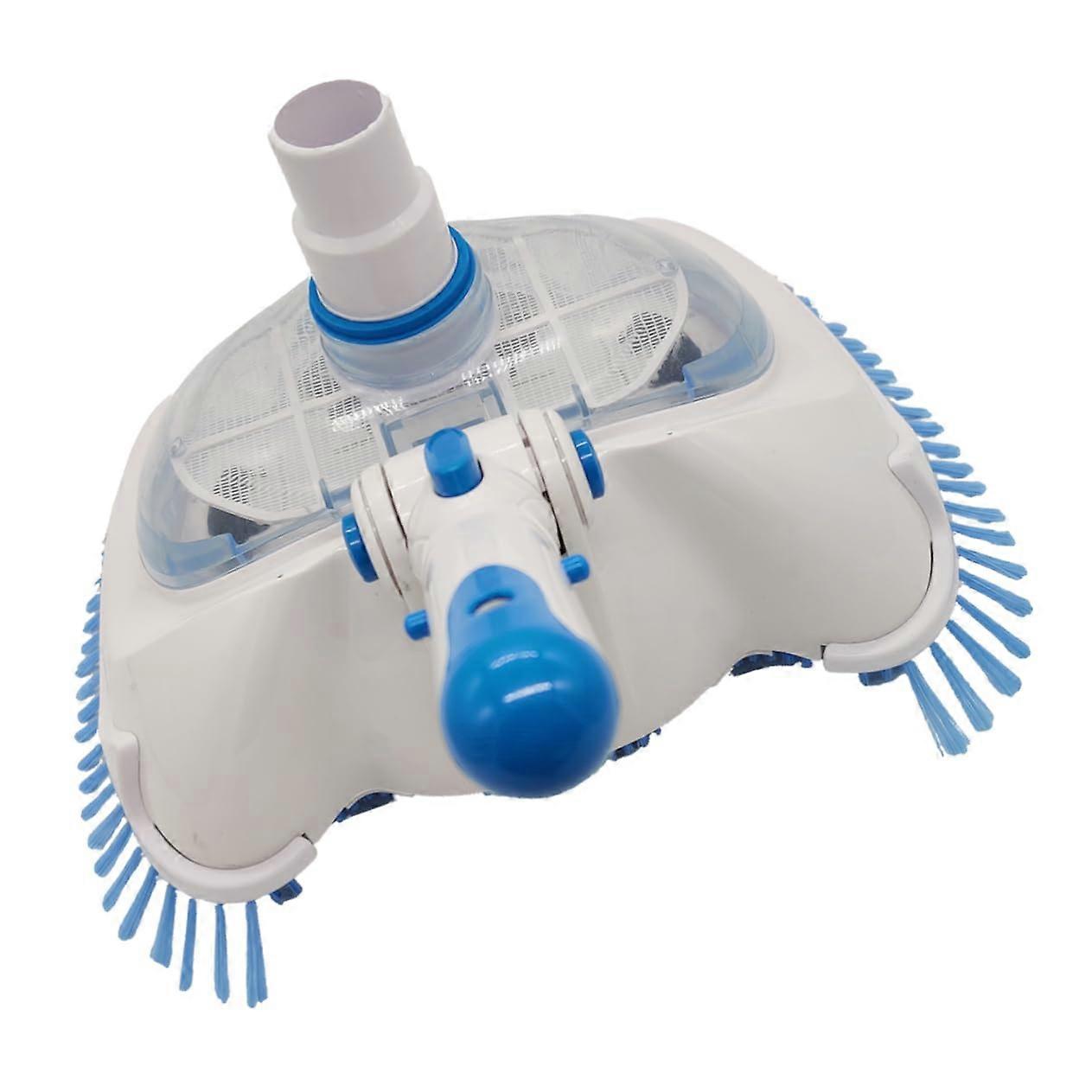 Wide Angle Bristle Pool Vacuum Head for Inground Pools Vinyl Surface Safe Durable Pool Brush