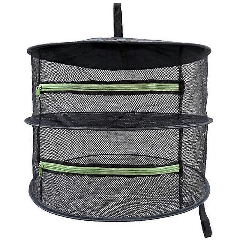 2-Layers Herb Drying Rack,Food Mesh Net Dryer, Hanging, 