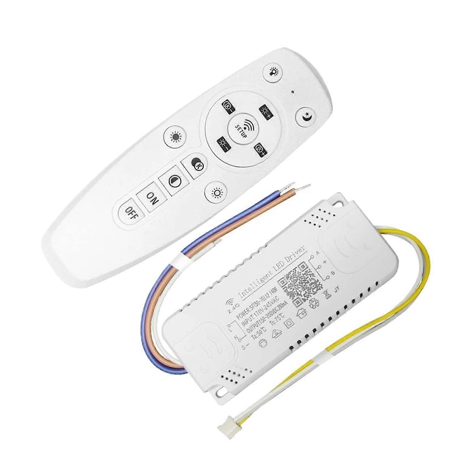 Dimmable Intelligent LED Driver and Transformer for Chandelier, Smart App Remote Control, AC165265V
