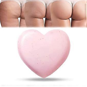 Booty Smooth Exfoliating Natural Soap, Hip Lifting Massage Soap, Anti Cellulite Firming Soap, Heart Massage Soap