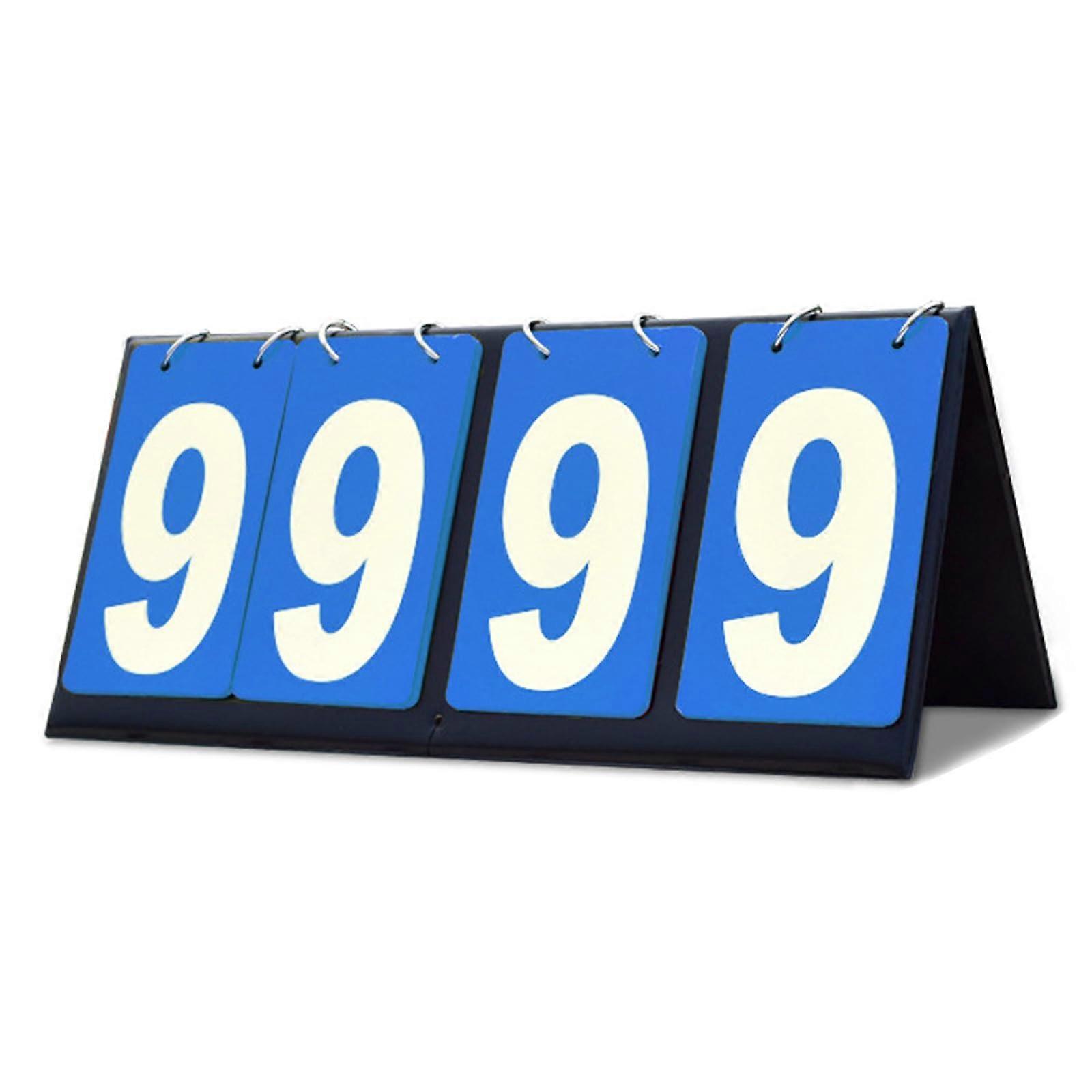 Tabletop Scoreboard with Clear Number Display, Waterproof PVC, MultiSport Flip Score Keeper