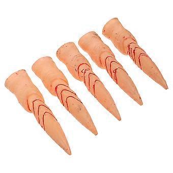 Halloween-Kunstfingernägel, künstliche Fingerüberzüge für Dekoration, 5er-Packung, Cosplay