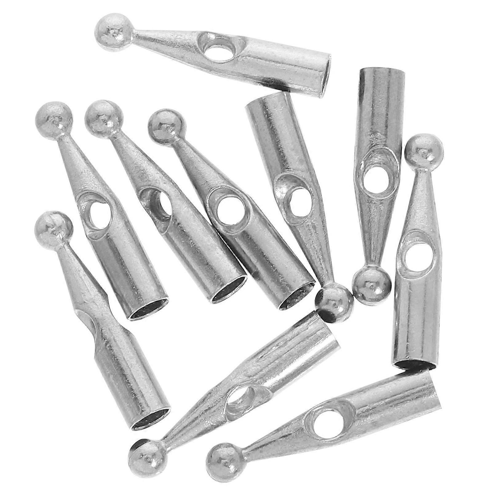 20Pcs Silver Umbrella Tail Beads Replacement for Folding Umbrella Repair