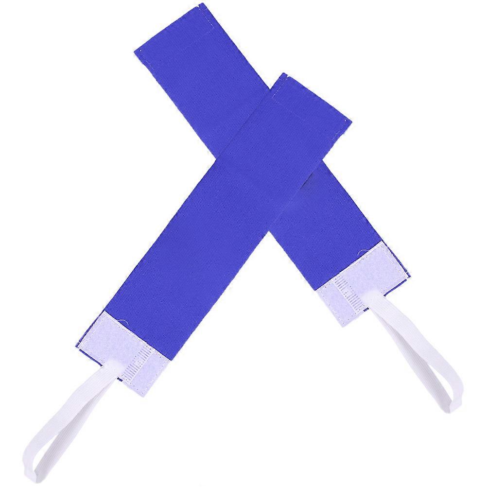 Captain Armband for Soccer Adjustable Blue Nylon 2Pcs Player Bands