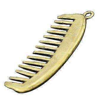 Retro Comb Pendant Copper Mini Comb Keychain for Decor 1Pcs Hanging Accessory